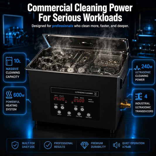 Commercial 10L Ultrasonic cleaner