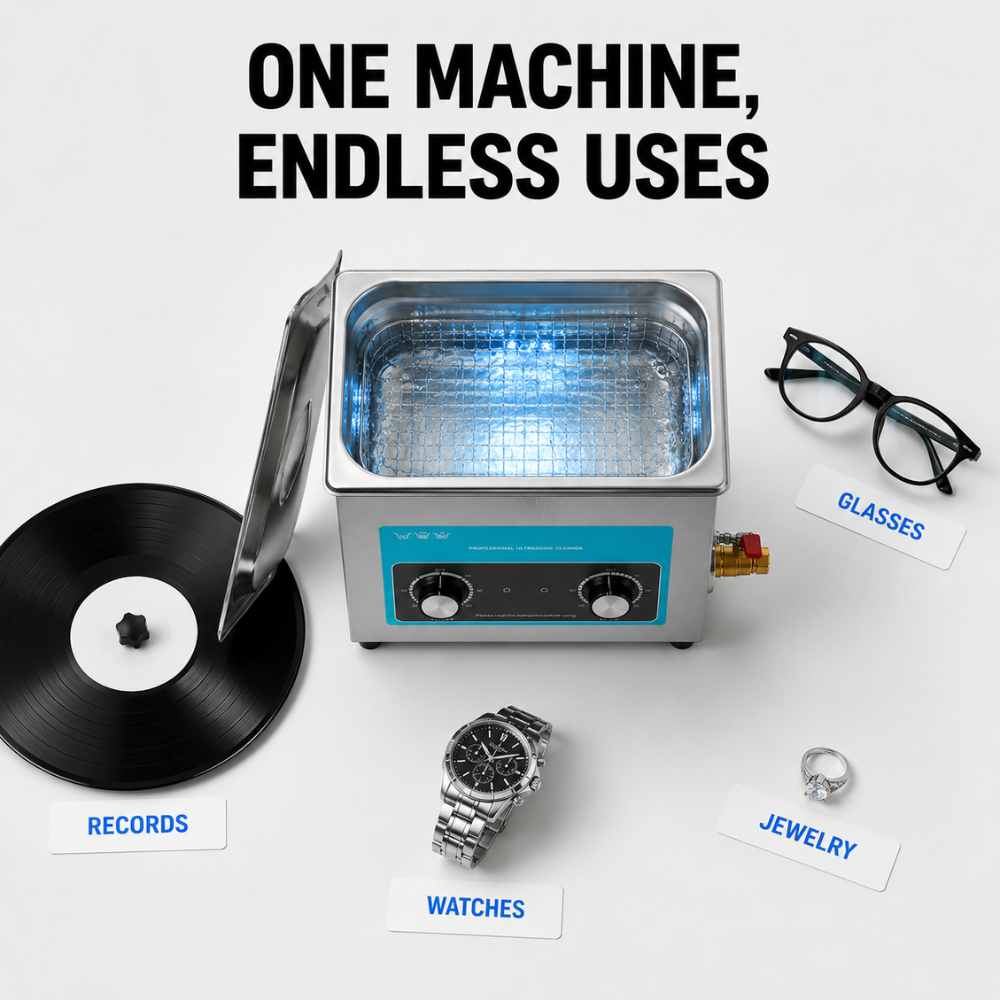 One Ultrasonic record cleaner for endless uses