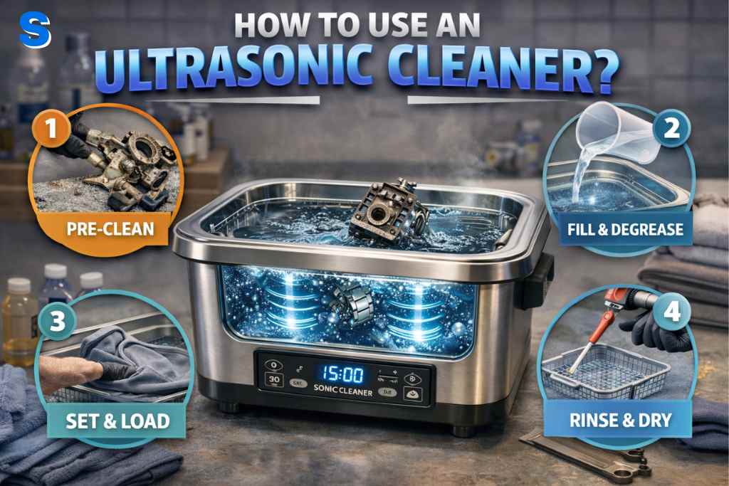 How to use ultrasonic cleaner?