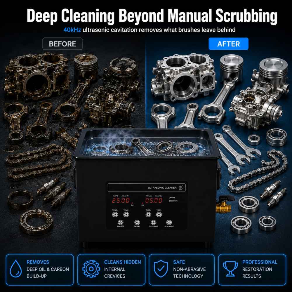 Deep clean of the 10L Ultrasonic cleaner