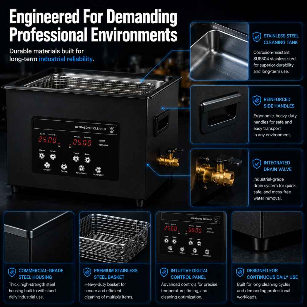 10L Ultrasonic cleaner engineered