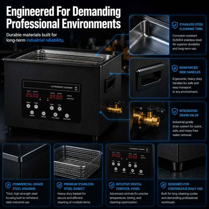10L Ultrasonic cleaner engineered