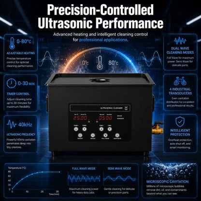 10L Ultrasonic cleaner full precision controlled