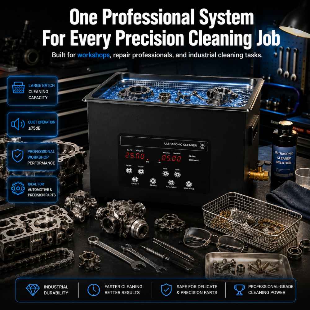 10L Ultrasonic cleaner with large bath