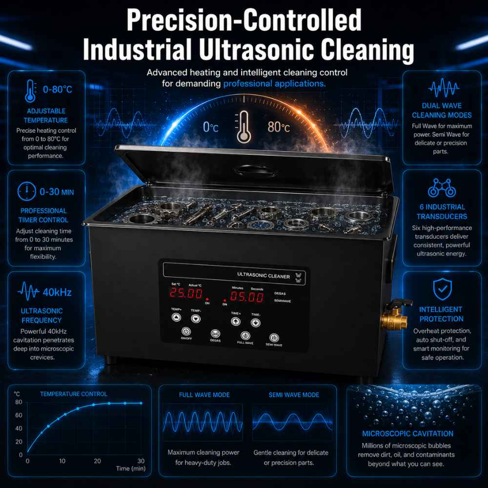 15L Ultrasonic cleaner advanced heating