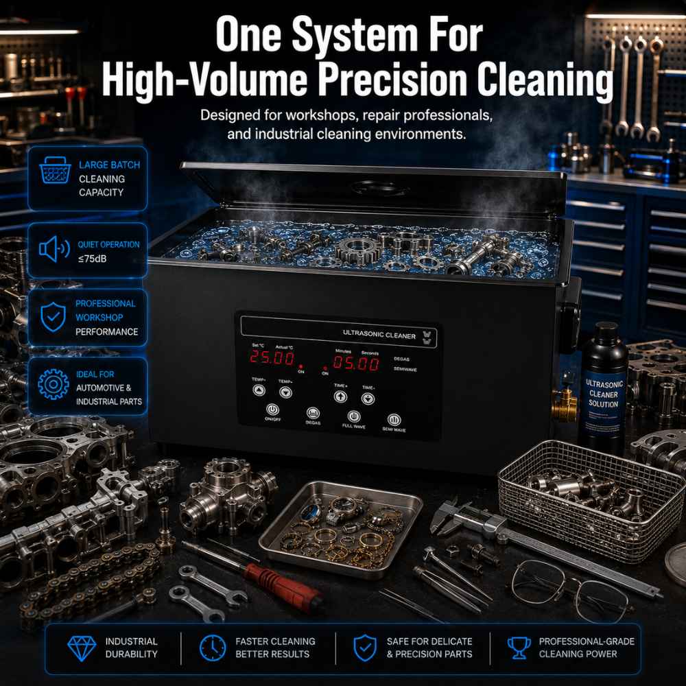 Industrial parts of the 15L Ultrasonic cleaner