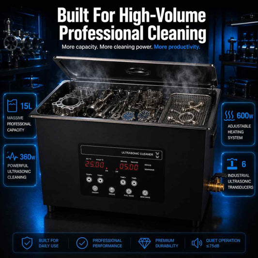15L Ultrasonic cleaner with massive capacity