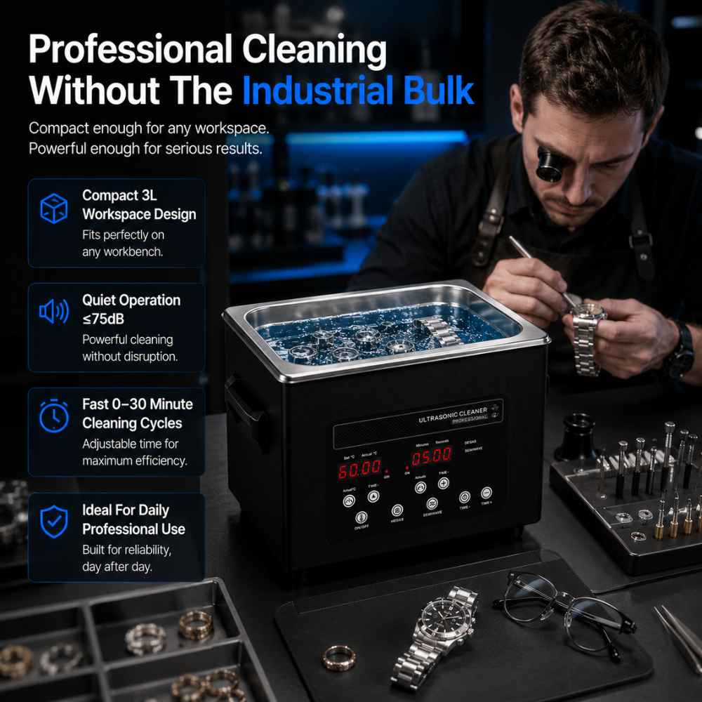 Fast clean of the 3L Ultrasonic cleaner 