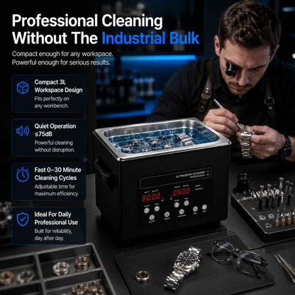 Fast clean of the 3L Ultrasonic cleaner 