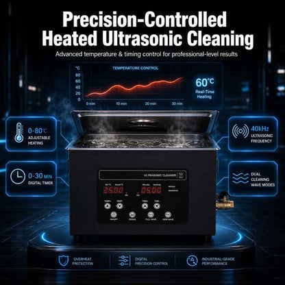 6L Ultrasonic cleaner temperature