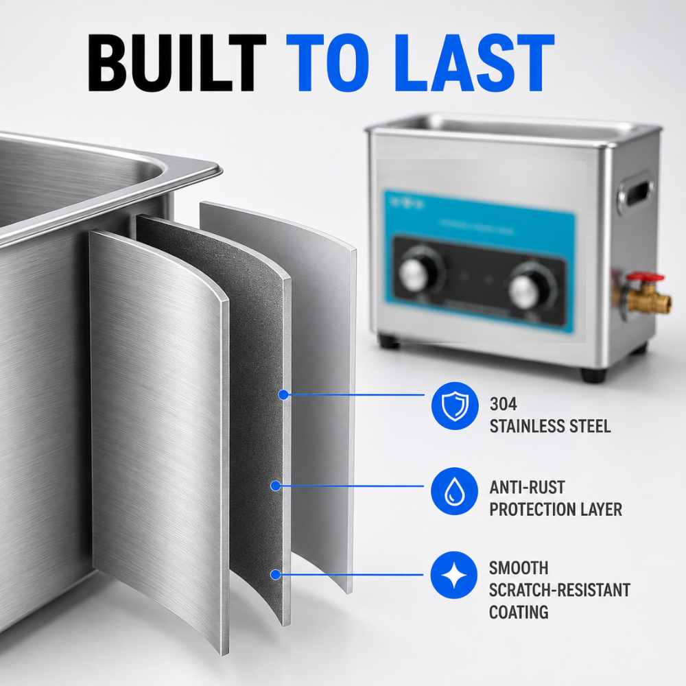 Ultrasonic record cleaner built to last