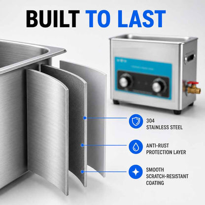 Ultrasonic record cleaner built to last