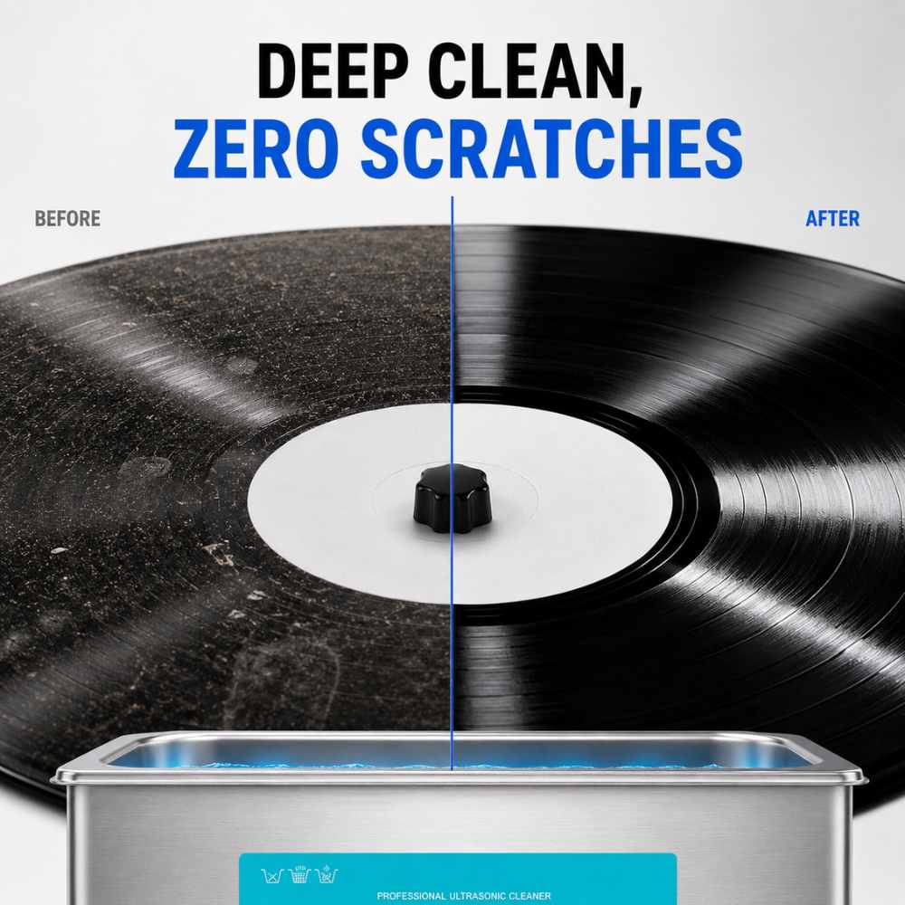 Ultrasonic record cleaner zero scratches on vinyl