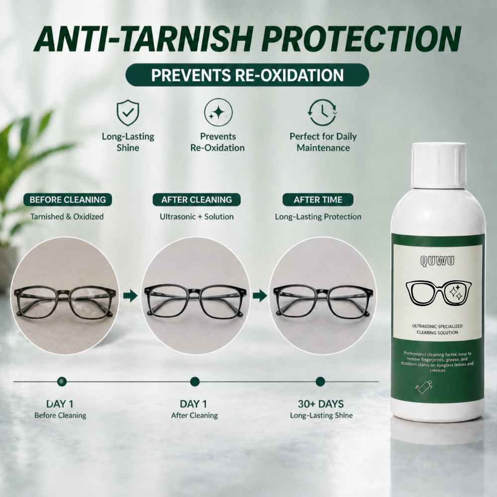 Ultrasonic Glasses Cleaner Solution after used