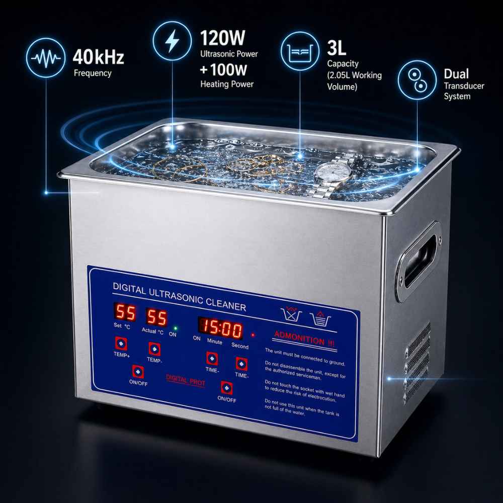 Technique informations of the Benchtop ultrasonic cleaner​