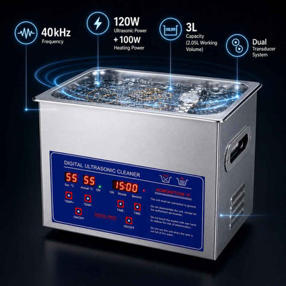 Technique informations of the Benchtop ultrasonic cleaner​
