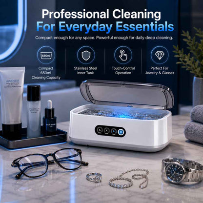 Digital ultrasonic cleaner everyday essentials