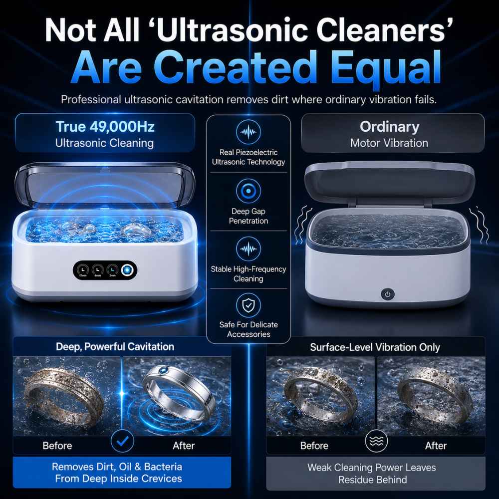 Digital ultrasonic cleaner more powerful than classic machine