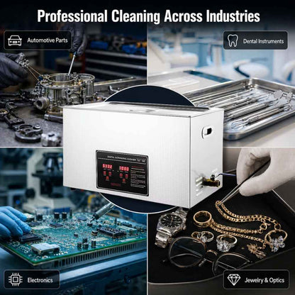 4 possibilities to clean with the Large industrial ultrasonic cleaner​