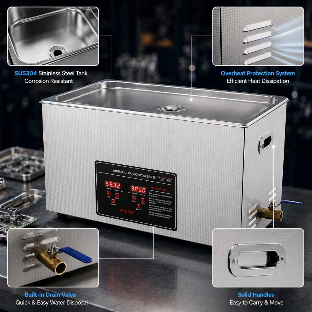 Informations on the Large industrial ultrasonic cleaner​