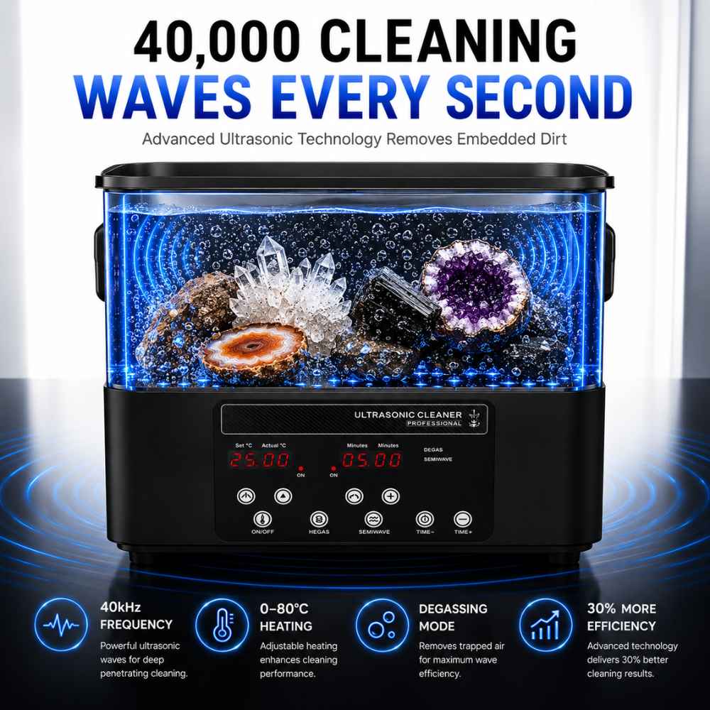 40000hz Ultrasonic cleaner for rocks