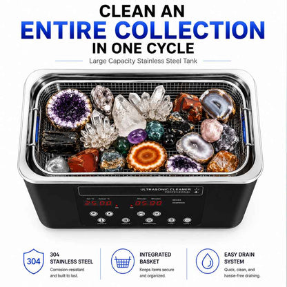 Ultrasonic cleaner for rocks for entire collection