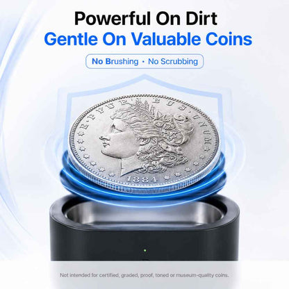 Powerful Ultrasonic coin cleaner