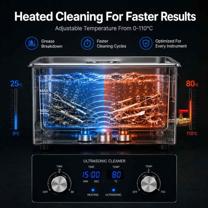 Heated Ultrasonic instrument cleaner