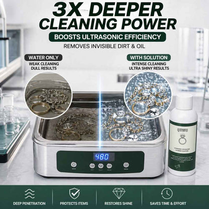 Efficiency of the Ultrasonic jewelry cleaner solution​