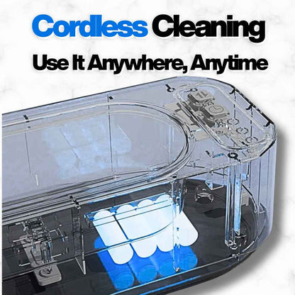 LensWave Ultrasonic Spectacle Cleaner with battery