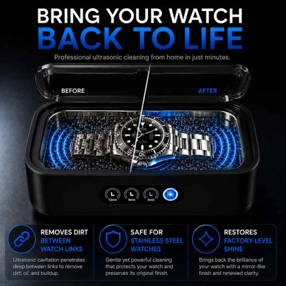 Safe Ultrasonic watch cleaner